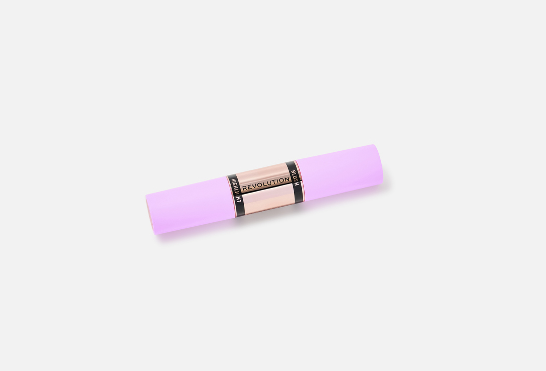 MakeUp Revolution Двухстороннее средство для контуринга в стике Blush & Highlight Flushing pink 4.3 г MakeUp Revolution Двухстороннее средство для контуринга в стике Blush & Highlight