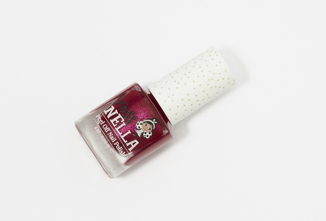 Miss Nella Nail Polish Peel Off 08, Jazzberry jam 4 ml Miss Nella Nail Polish Peel Off