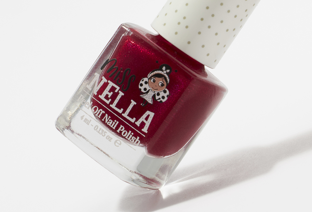 Miss Nella Nail Polish Peel Off 08, Jazzberry jam 4 ml Miss Nella Nail Polish Peel Off