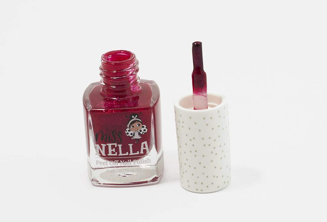 Miss Nella Nail Polish Peel Off 08, Jazzberry jam 4 ml Miss Nella Nail Polish Peel Off