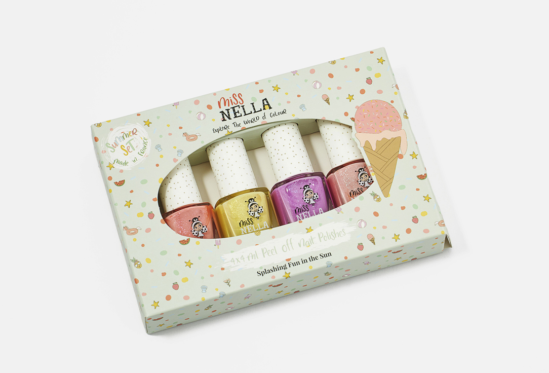 Miss Nella Nail Polish Set Summer Pack 4 pcs Miss Nella Nail Polish Set Summer Pack