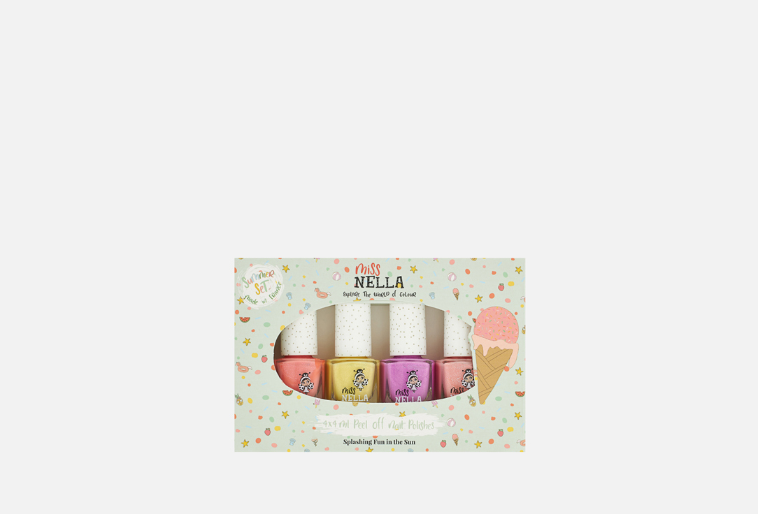 Miss Nella Nail Polish Set Summer Pack 4 pcs Miss Nella Nail Polish Set Summer Pack