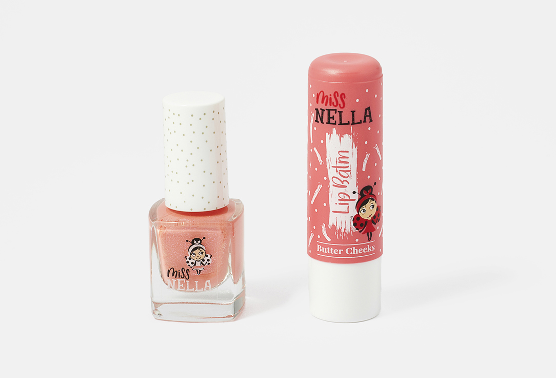 Miss Nella Lip Balm & Nail Polish Set Lips & Tips Set