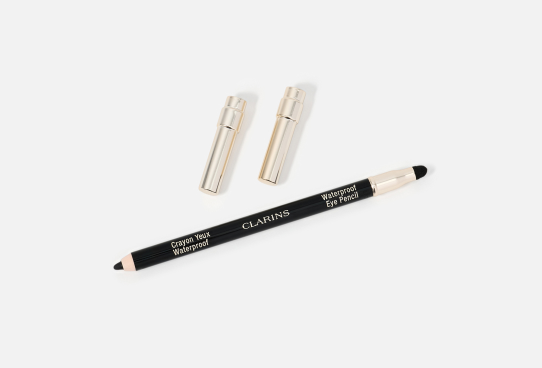 Clarins Long-Lasting Eye Pencil Waterproof Eye Pencil 01, Black 1.2 g Clarins Long-Lasting Eye Pencil Waterproof Eye Pencil