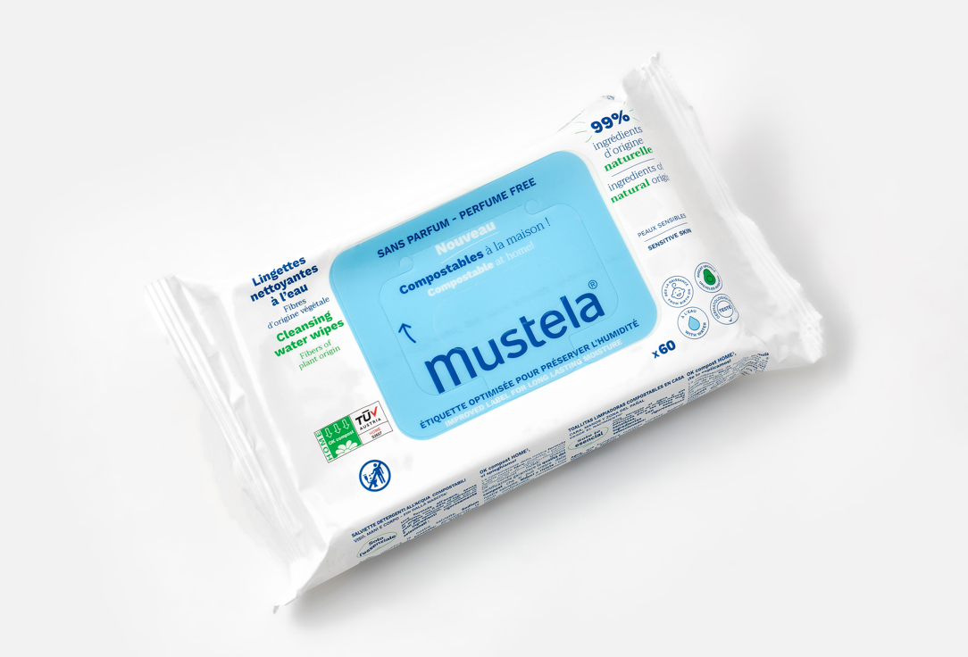 Mustela Baby Water Wipes Fragrance-free