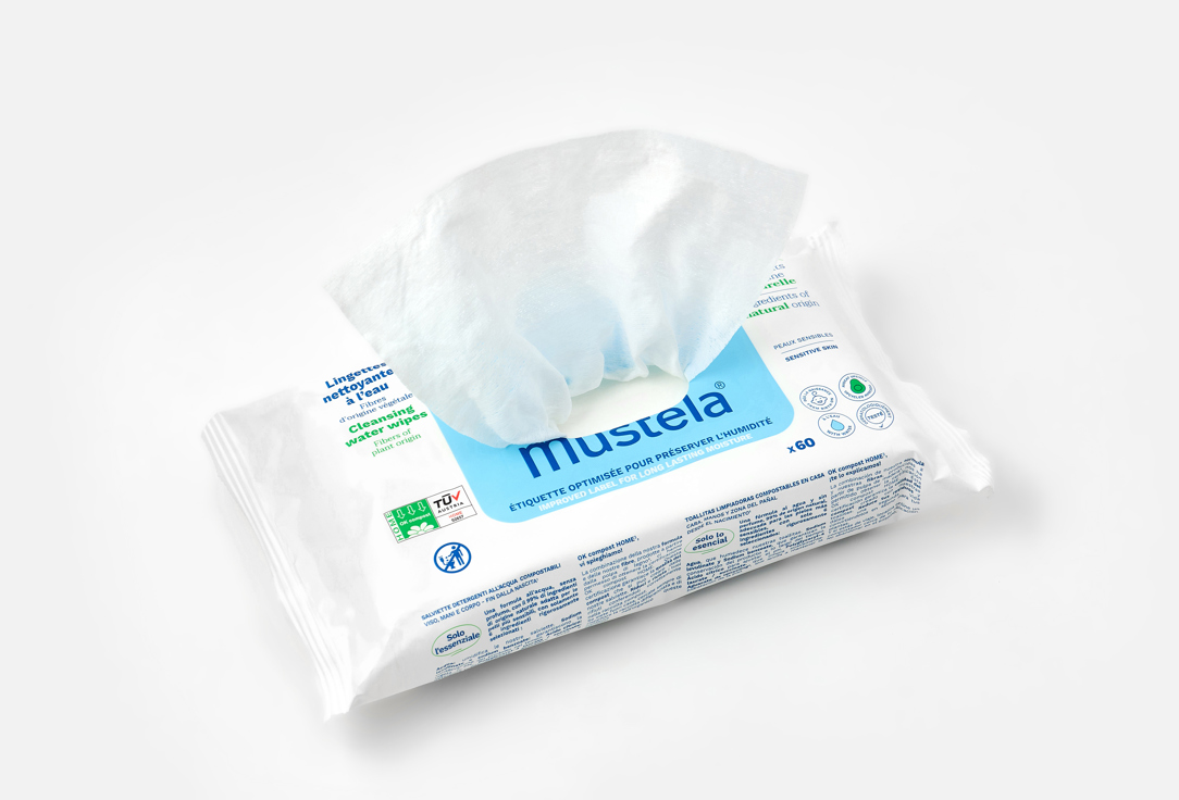 Mustela Baby Water Wipes Fragrance-free