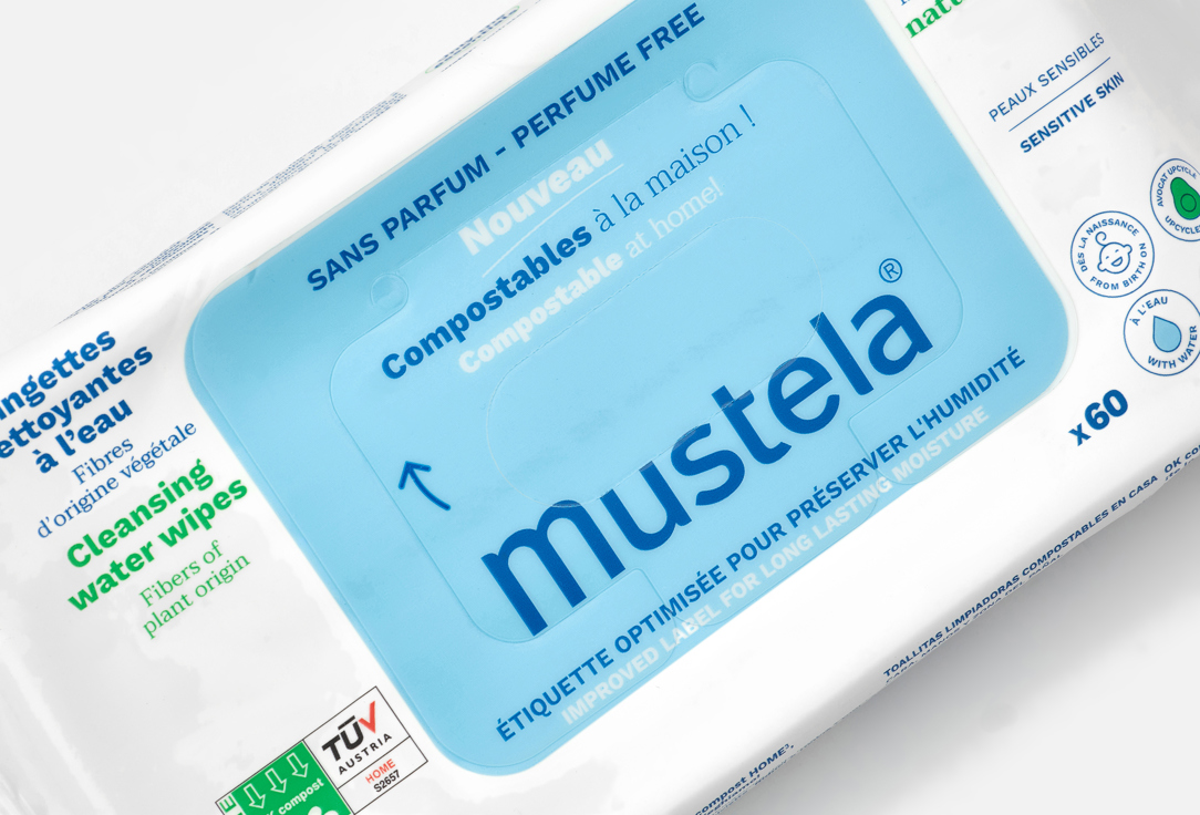 Mustela Baby Water Wipes Fragrance-free