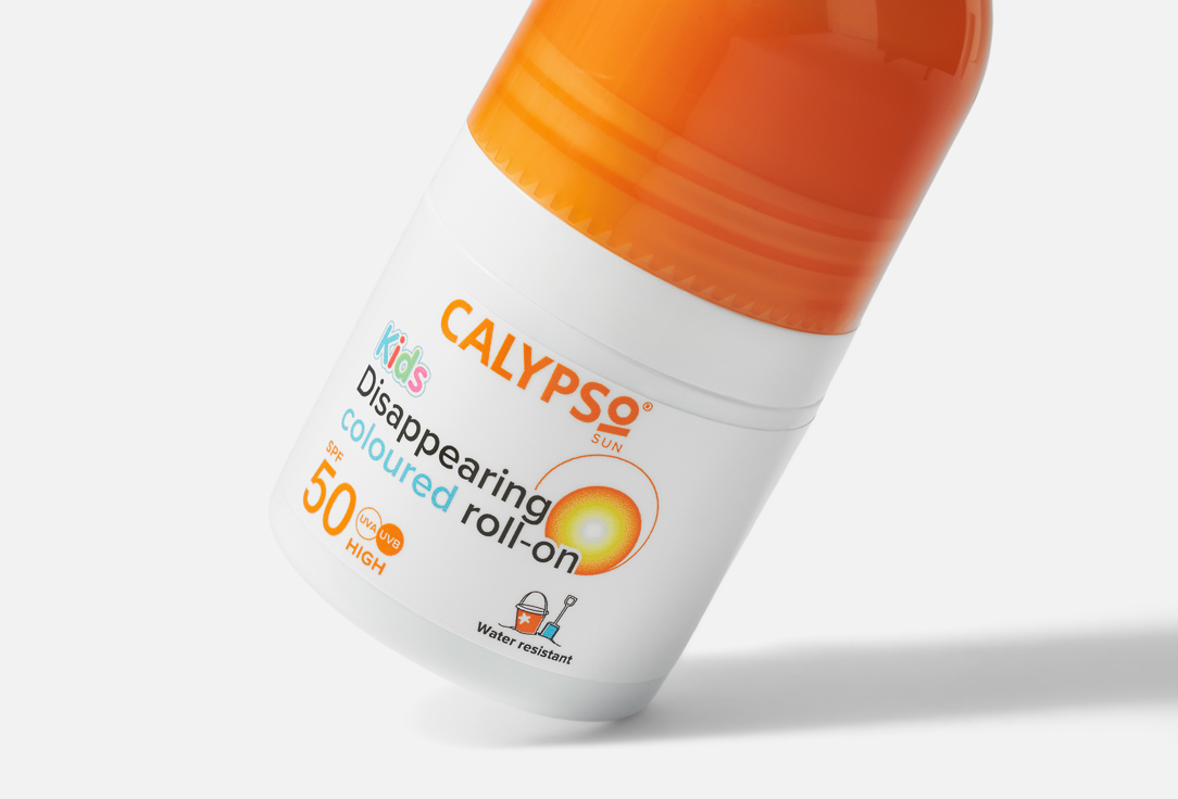 Calypso Sunscreen Roll-On Lotion SPF 50 Kids Colored 50 ml Calypso Sunscreen Roll-On Lotion SPF 50 Kids Colored
