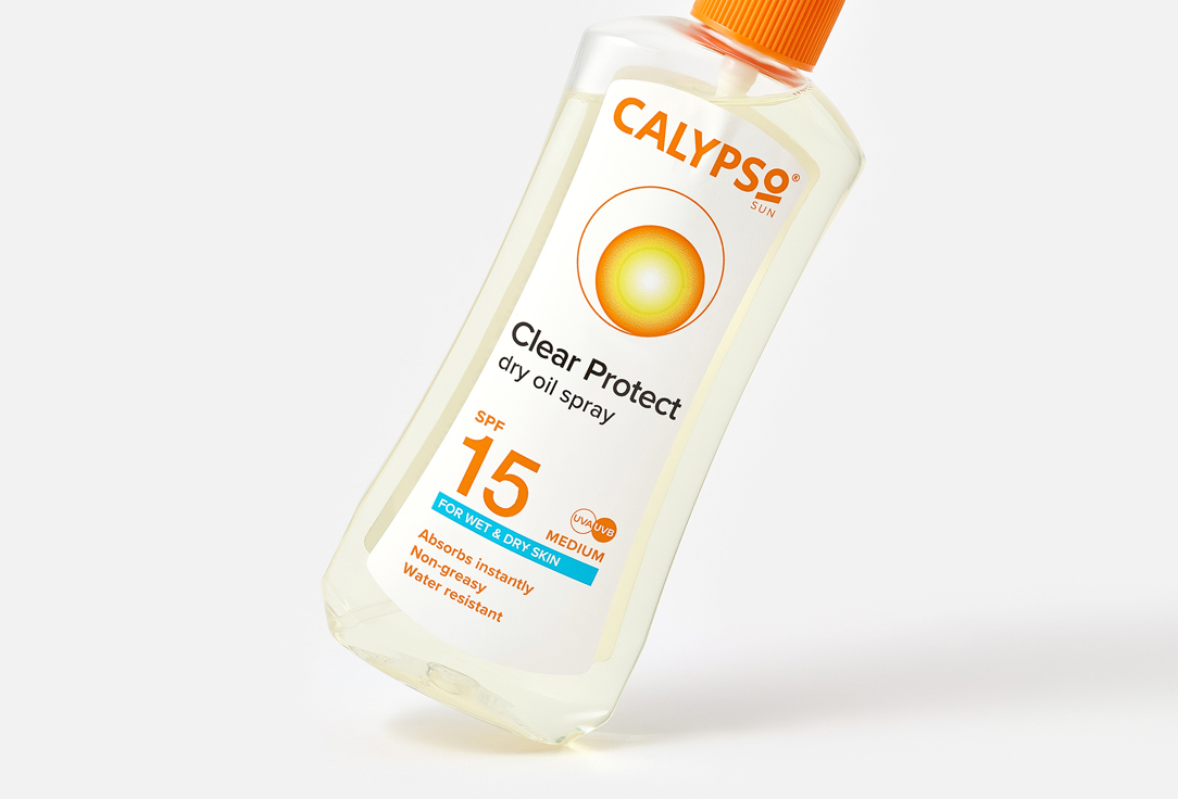 Calypso sunscreen spray oil SPF15 Dry oil 200 ml Calypso sunscreen spray oil SPF15 Dry oil
