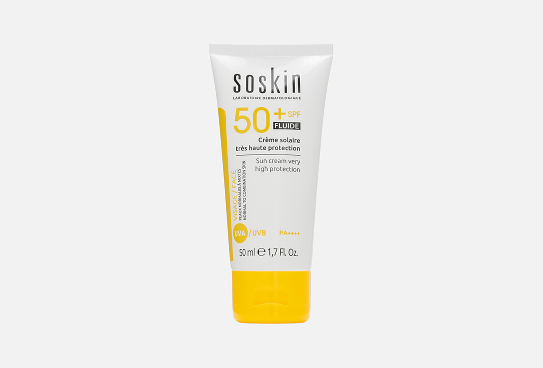 Soskin Sunscreen fluid SPF50+ Sun Guard Sun cream 50 ml Soskin Sunscreen fluid SPF50+ Sun Guard Sun cream