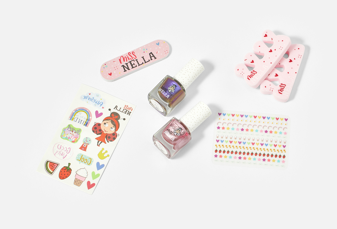 Miss Nella Beauty set for nails Metallic Manicute 9 pcs Miss Nella Beauty set for nails Metallic Manicute