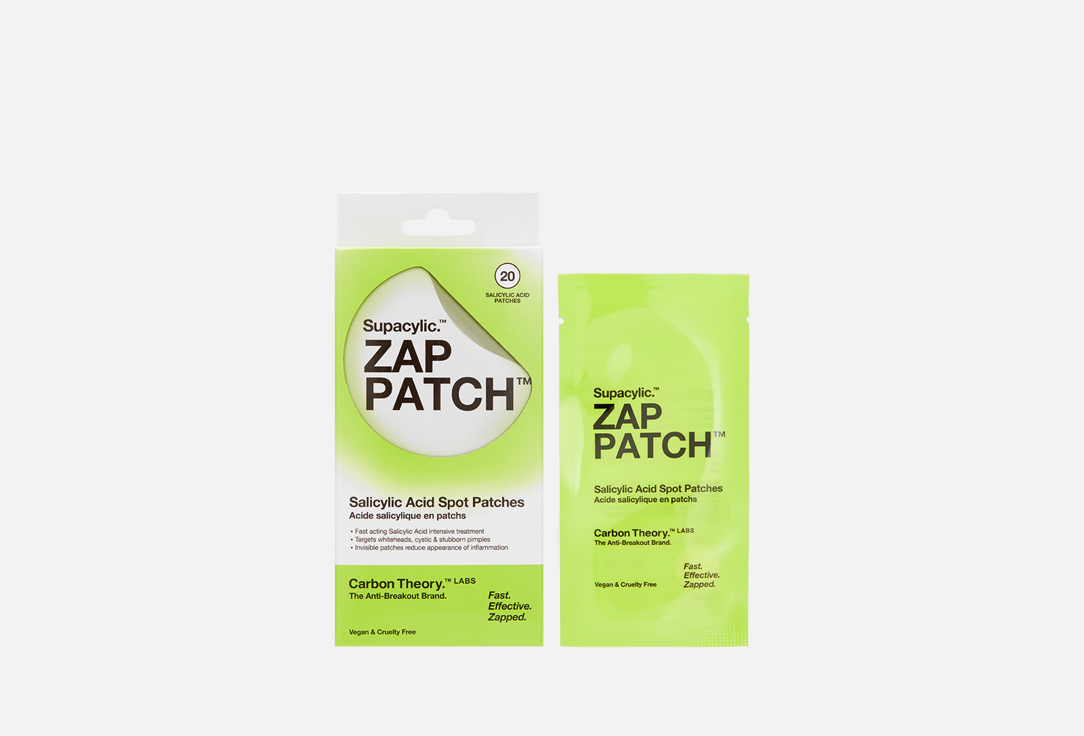 CARBON THEORY Face Acne Patches Zap Patch 20 pcs CARBON THEORY Face Acne Patches Zap Patch