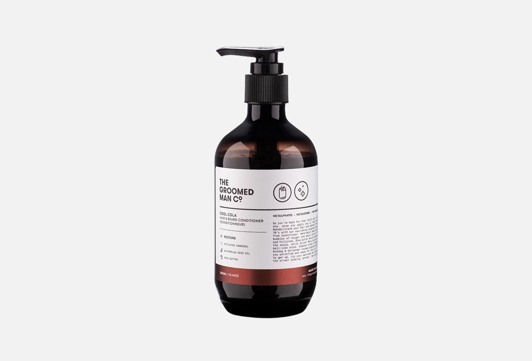 The Groomed Man Co Hair and Beard Conditioner Cool Cola 300 ml The Groomed Man Co Hair and Beard Conditioner Cool Cola