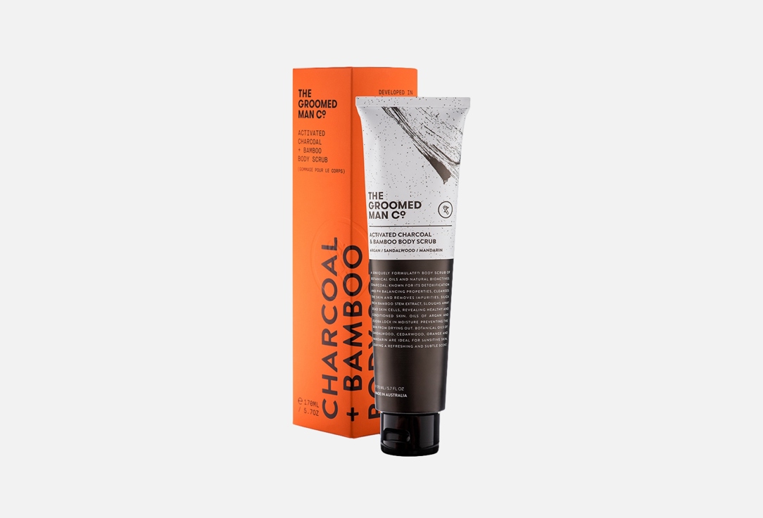 The Groomed Man Co Charcoal & Bamboo Body Scurb Activated 170 ml The Groomed Man Co Charcoal & Bamboo Body Scurb Activated