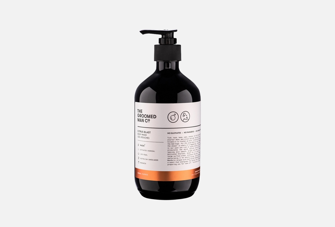 The Groomed Man Co Body Wash Citrus Blast 500 ml The Groomed Man Co Body Wash Citrus Blast