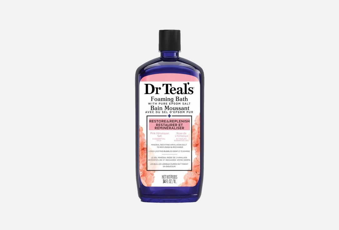DR TEALS Foaming Bath Pink Himalayan 1 l DR TEALS Foaming Bath Pink Himalayan