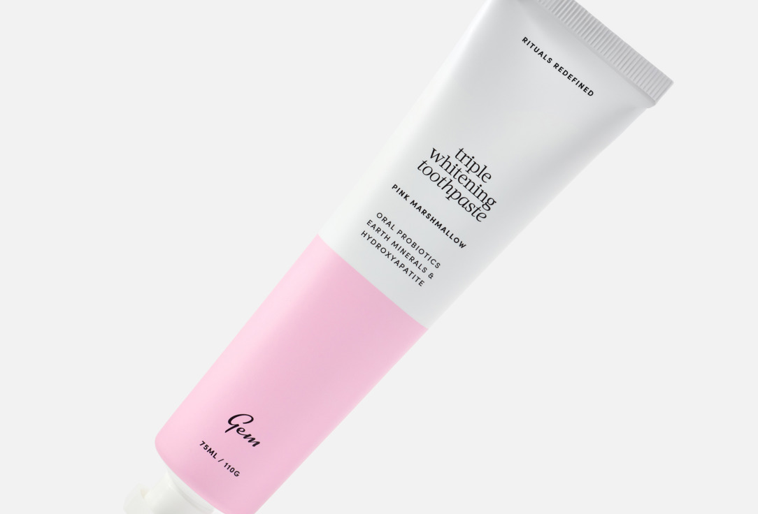GEM Triple Whitening Toothpaste Pink Marshmallow