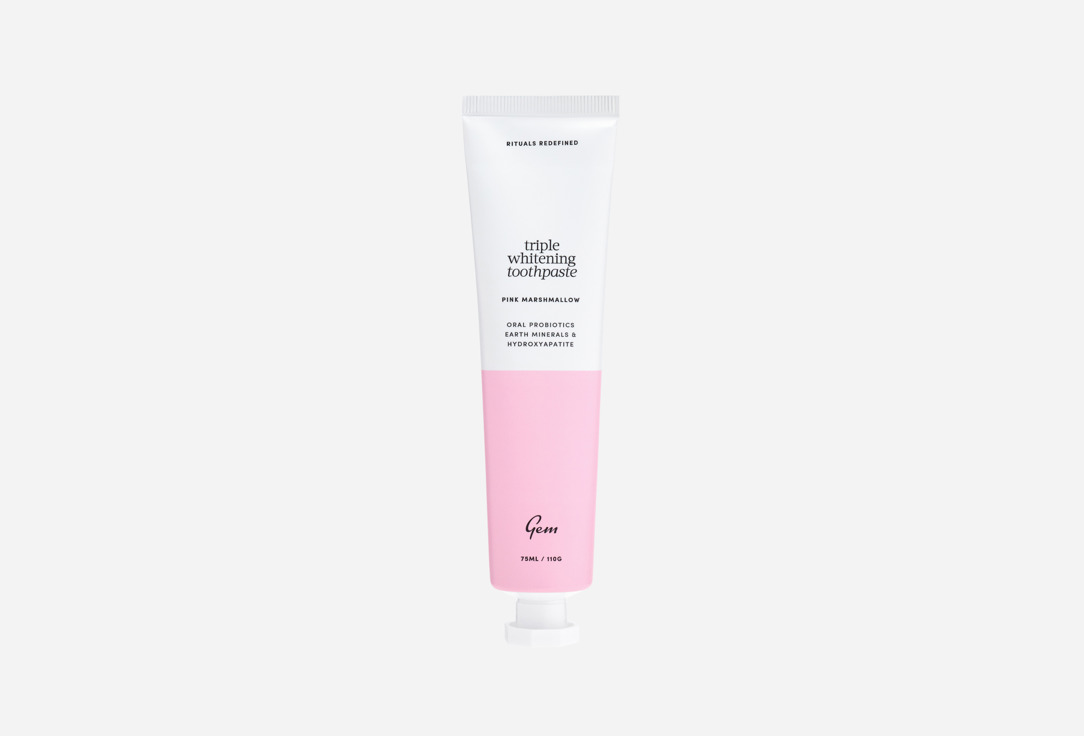 GEM Triple Whitening Toothpaste Pink Marshmallow