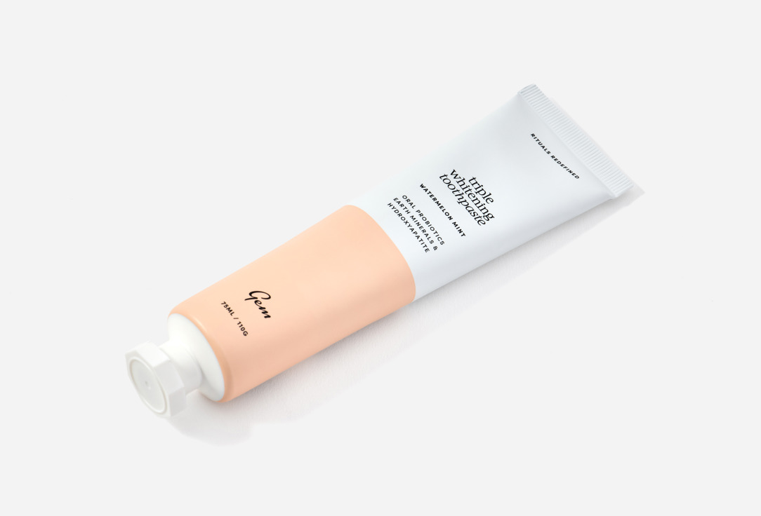 GEM Triple Whitening Toothpaste Fluoride Watermelon Mint