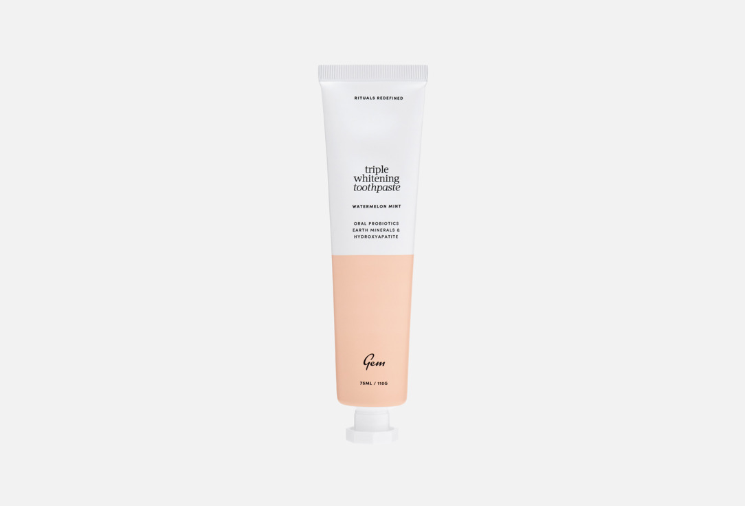 GEM Triple Whitening Toothpaste Fluoride Watermelon Mint