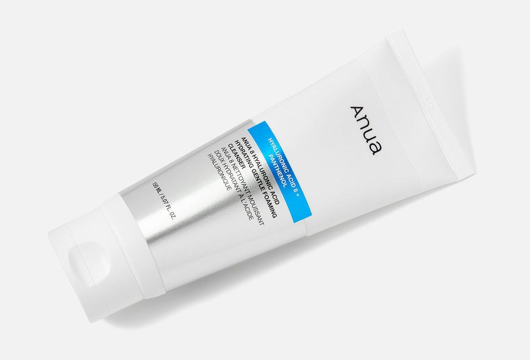 ANUA Moisturizing Cleansing Foam 8-Hyaluronic Acid Hydrating Gentle Foaming Cleanser