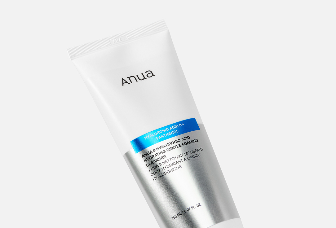 ANUA Moisturizing Cleansing Foam 8-Hyaluronic Acid Hydrating Gentle Foaming Cleanser