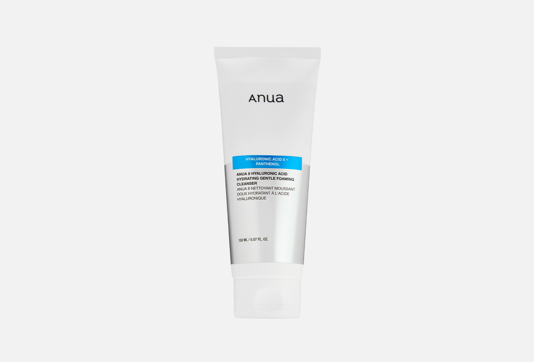 ANUA Moisturizing Cleansing Foam 8-Hyaluronic Acid Hydrating Gentle Foaming Cleanser