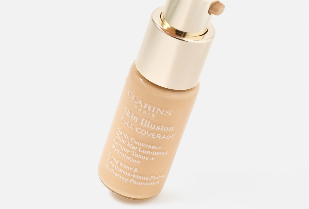 Clarins Longwear Matte Hydrating Foundation Skin Illusion Full Coverage 103N 30 ml Clarins Longwear Matte Hydrating Foundation Skin Illusion Full Coverage