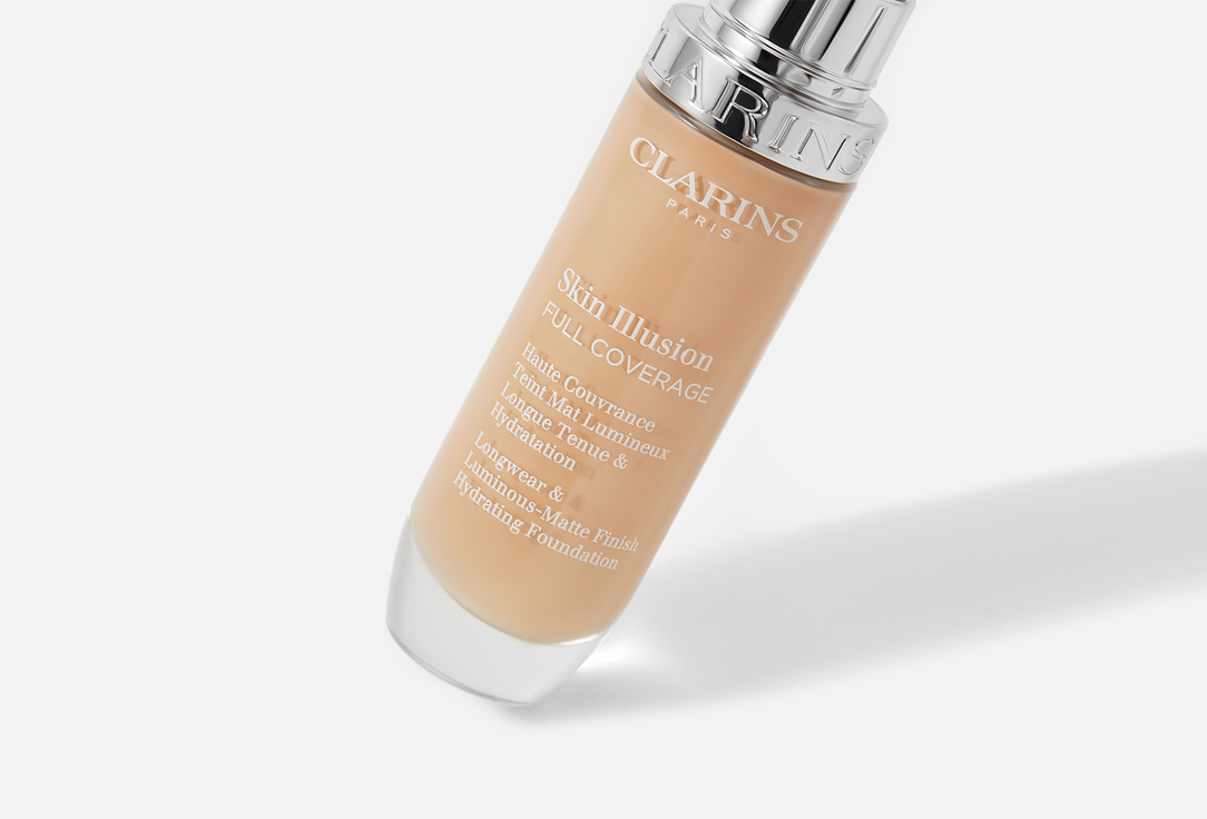 Clarins Longwear Matte Hydrating Foundation Skin Illusion Full Coverage