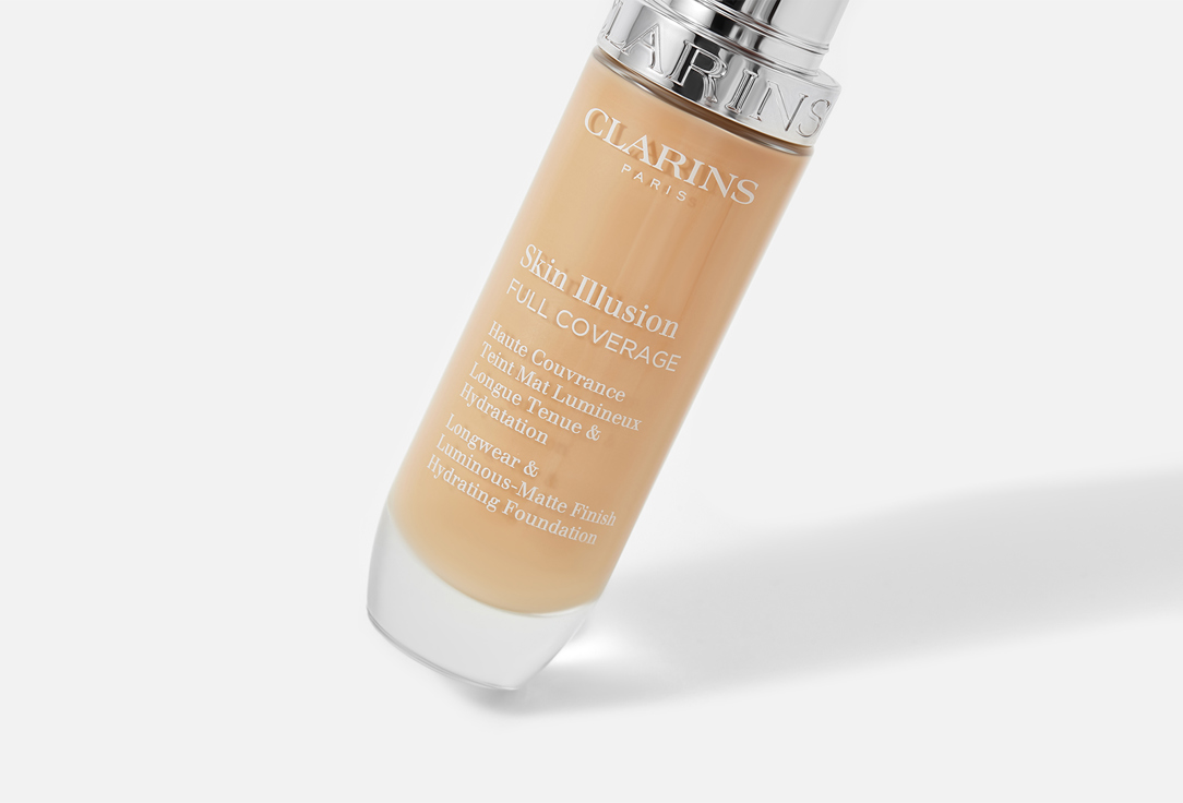 Clarins Longwear Matte Hydrating Foundation Skin Illusion Full Coverage 110N 30 ml Clarins Longwear Matte Hydrating Foundation Skin Illusion Full Coverage