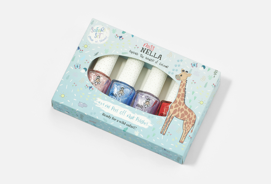 Miss Nella Nail Polish Set Safari Collection 4 pcs Miss Nella Nail Polish Set Safari Collection