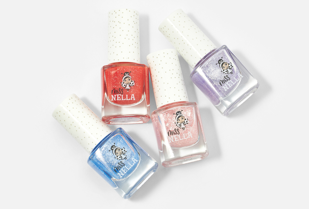 Miss Nella Nail Polish Set Safari Collection 4 pcs Miss Nella Nail Polish Set Safari Collection