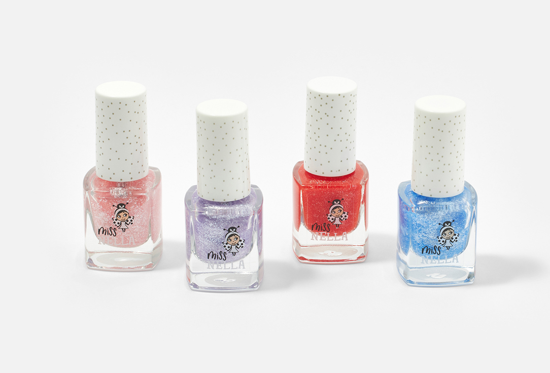 Miss Nella Nail Polish Set Safari Collection 4 pcs Miss Nella Nail Polish Set Safari Collection