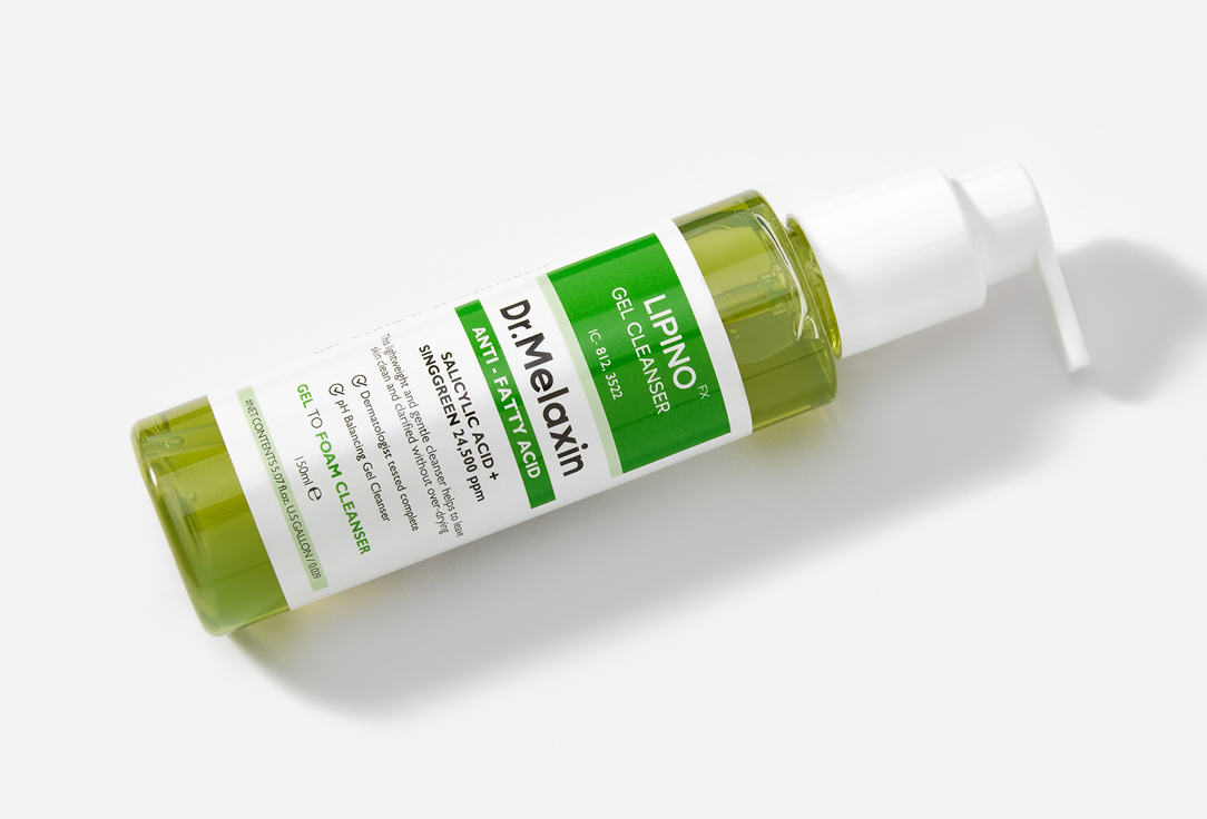Dr. MELAXIN Gel-to-foam balancing facial cleanser Lipino Anti-Fatty Acid
