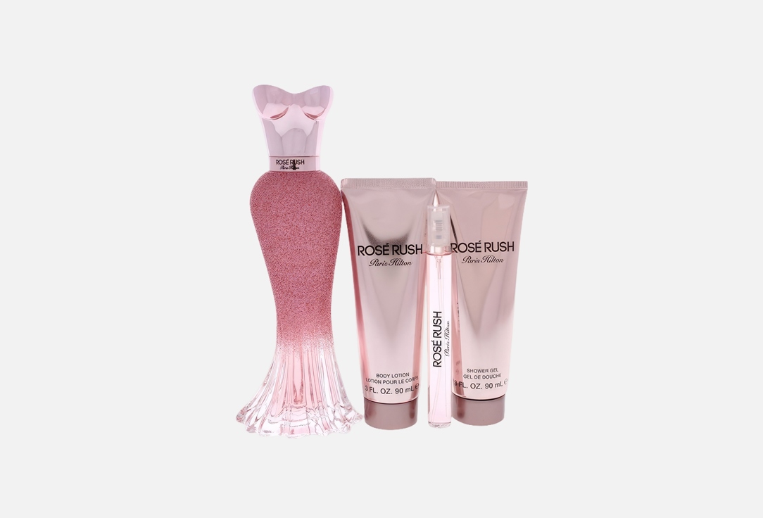 PARIS HILTON Eau de Parfum & body Lotion & shower gel set ROSÉ RUSH