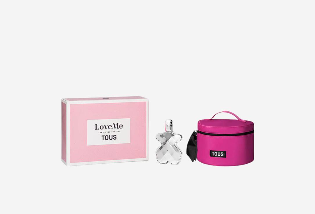 Tous Eau de parfum & vanity case set Love me the silver playful