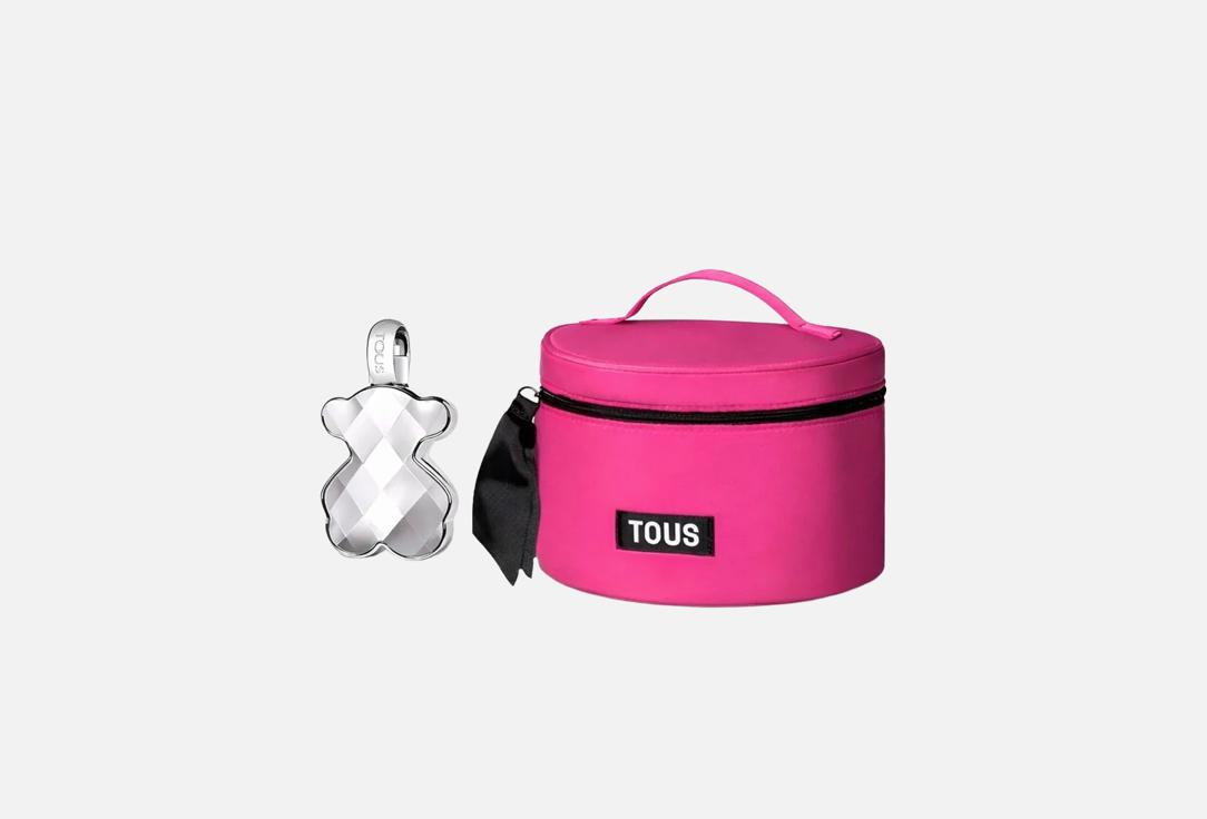 Tous Eau de parfum & vanity case set Love me the silver playful