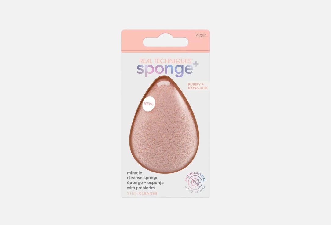 Real Techniques face Cleansing Sponge Miracle 1 pcs Real Techniques face Cleansing Sponge Miracle