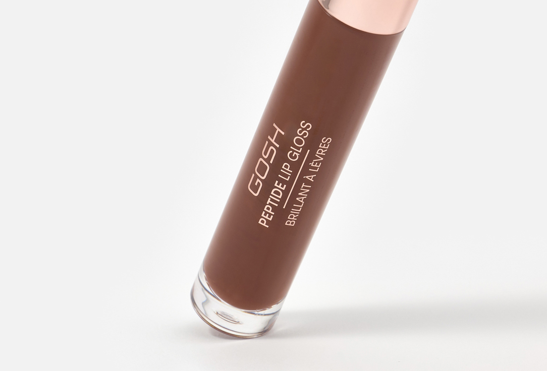 Gosh High shine lip gloss Peptide 006, Brownie 7 ml Gosh High shine lip gloss Peptide