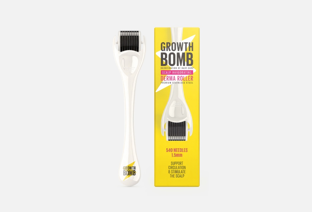 Growth Bomb Derma Roller Sclap invigorating 1 pcs Growth Bomb Derma Roller Sclap invigorating