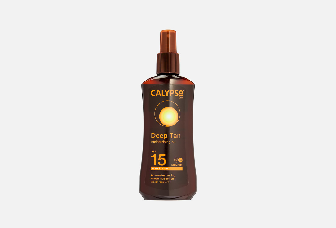 Calypso Tanning Oil Spray SPF15 Deep Tanning 200 ml Calypso Tanning Oil Spray SPF15 Deep Tanning