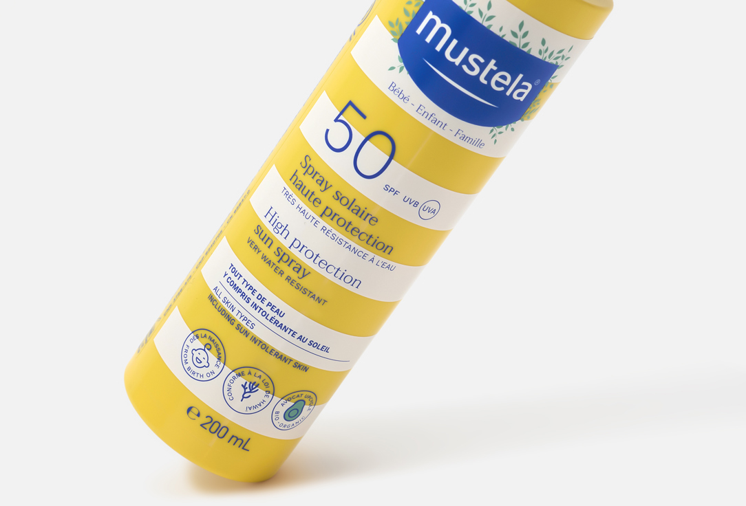 Mustela Water resistance Sunscreen Spray SPF50 High Protection Sun Spray