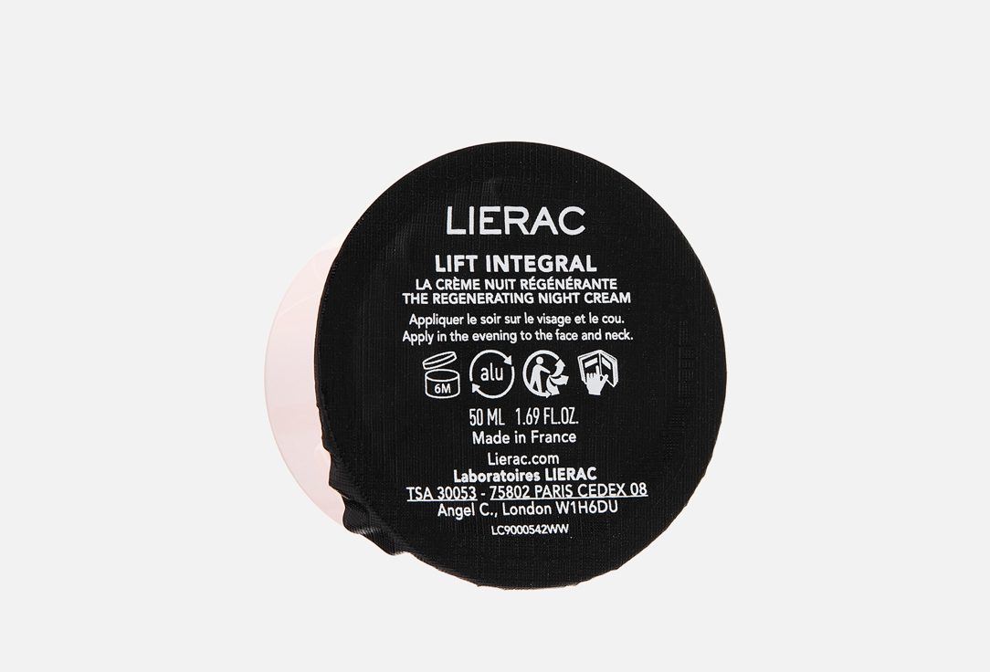 Lierac Anti-Age Regenerating Night Face Cream Refill Lift Integral