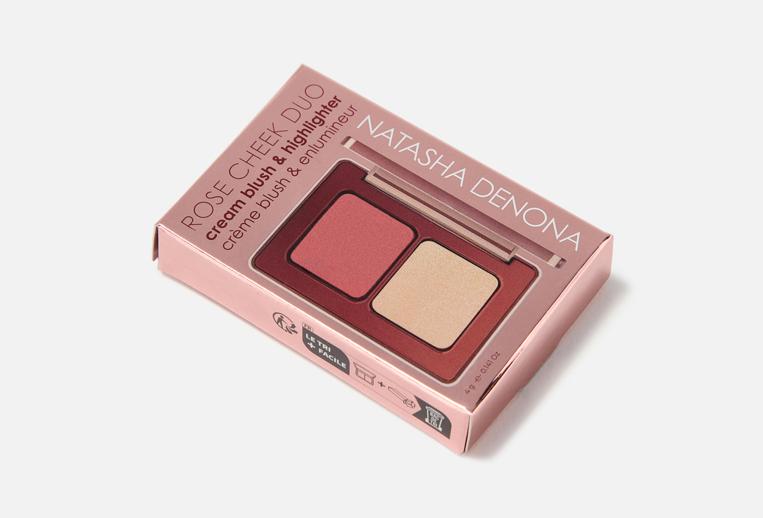 NATASHA DENONA Blush and highlighter palette ROSE CHEEK DUO