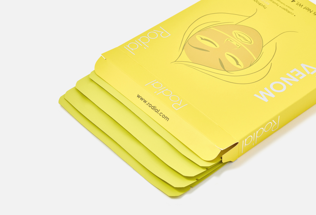 RODIAL Firming Face Sheet Masks Bee Venom 4 pcs RODIAL Firming Face Sheet Masks Bee Venom