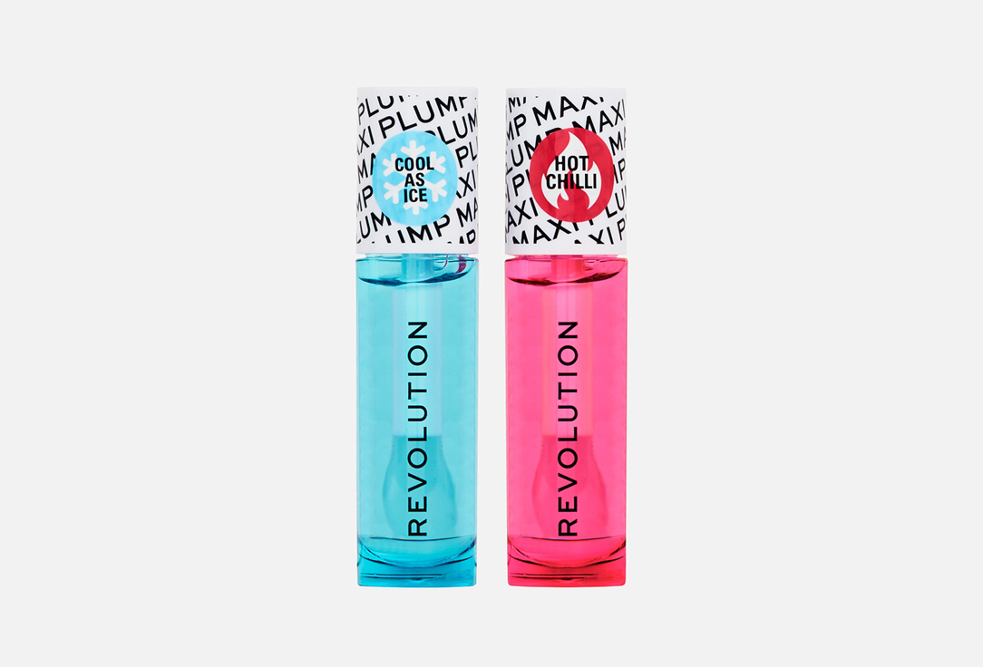 MakeUp Revolution Lip Glosses Set Maxi Plump Lip Duo