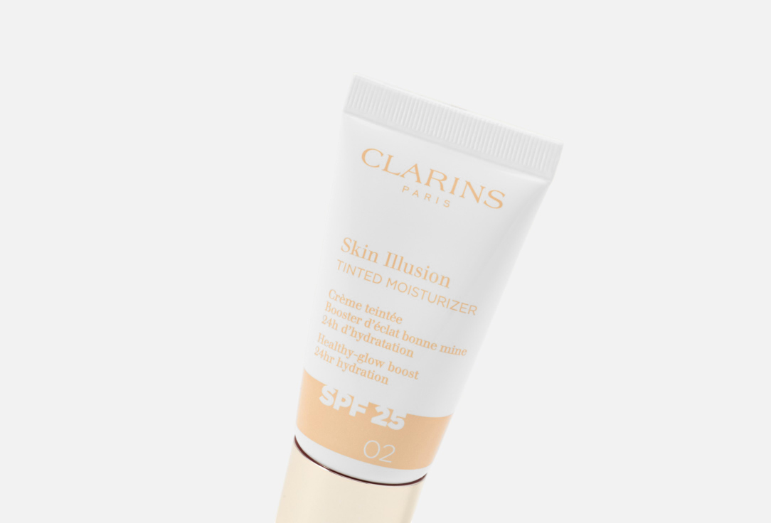 Clarins Moisturizing & Glowing Creamy Foundation SPF 25 Skin Illusion Tinted Moisturizer