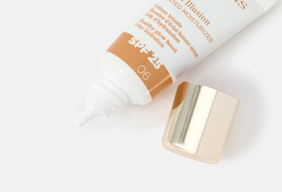 Clarins Moisturizing & Glowing Creamy Foundation SPF 25 Skin Illusion Tinted Moisturizer 06 40 ml Clarins Moisturizing & Glowing Creamy Foundation SPF 25 Skin Illusion Tinted Moisturizer