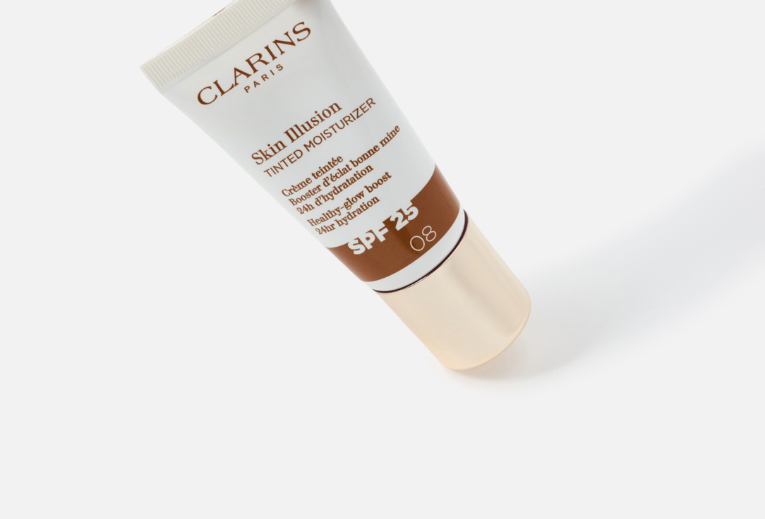 Clarins Moisturizing & Glowing Creamy Foundation SPF 25 Skin Illusion Tinted Moisturizer