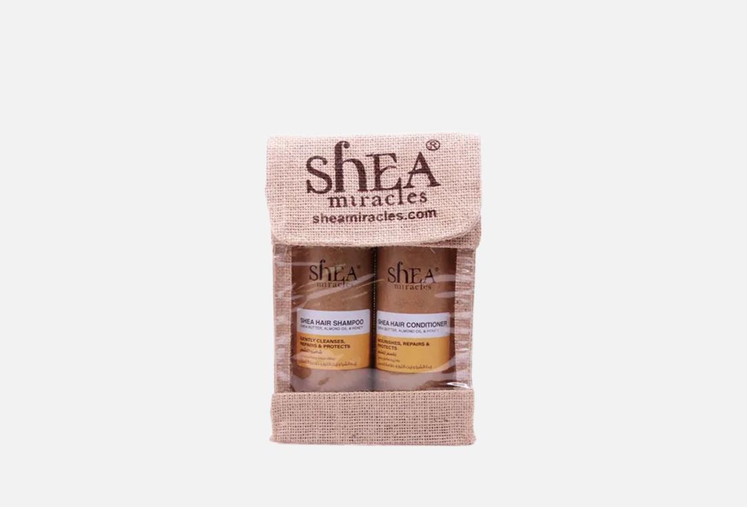 SHEA MIRACLES Shea Hair Shampoo and Shea Hair Conditioner Kit Total Hair Treatment 2 pcs SHEA MIRACLES Shea Hair Shampoo and Shea Hair Conditioner Kit Total Hair Treatment